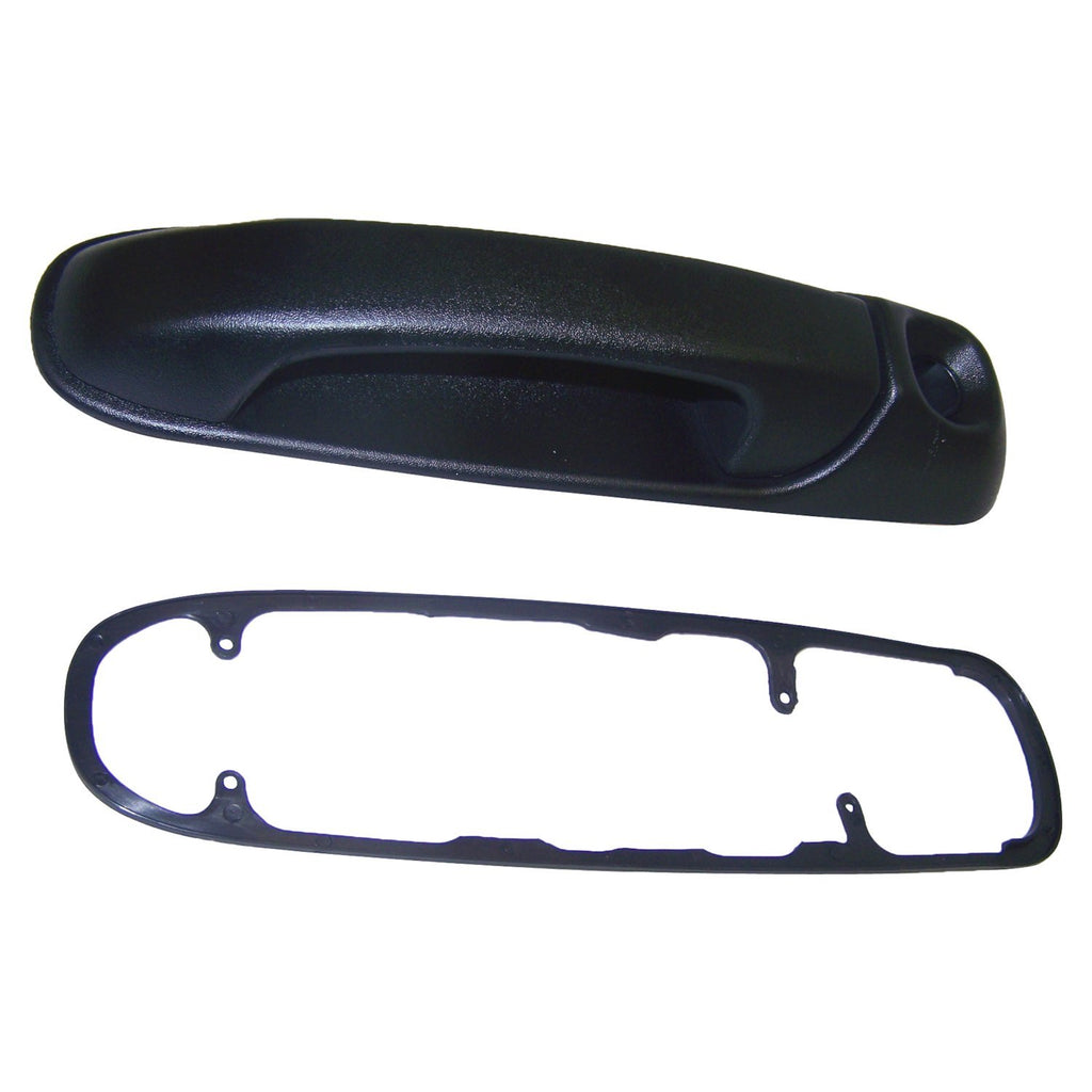 Black Left Front Door Handle for Misc. 1999-2004 Jeep WJ, WG Grand Cherokee Crown Automotive