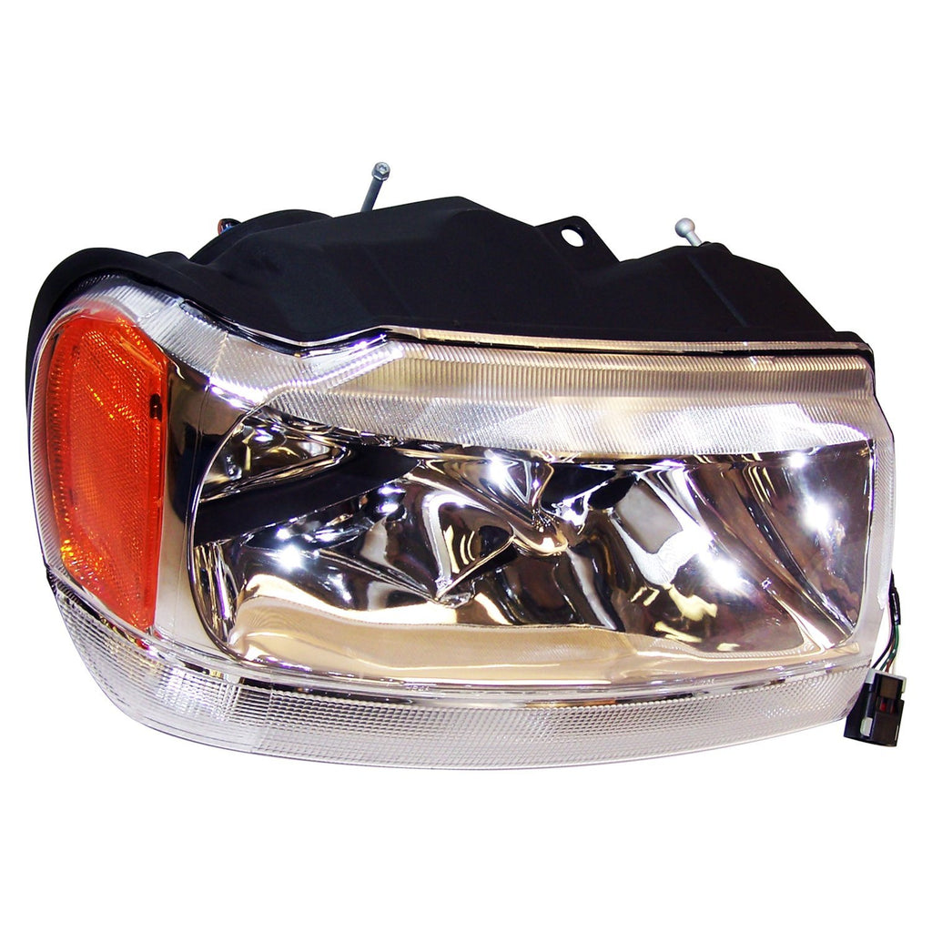 Right Headlight Assembly for Select 1999-2004 Jeep WJ Grand Cherokee Crown Automotive