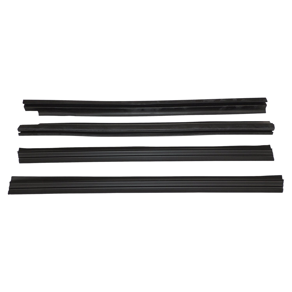Door Glass Weatherstrip Kit for 84-96 Jeep XJ Cherokee w/ 4 Doors & MJ Comanche Crown Automotive
