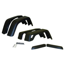 Load image into Gallery viewer, 6-Piece 97-06 TJ Wrangler Wide Fender Flare Kit, Black Textured, 6-5/8 Inch Width Crown Automotive