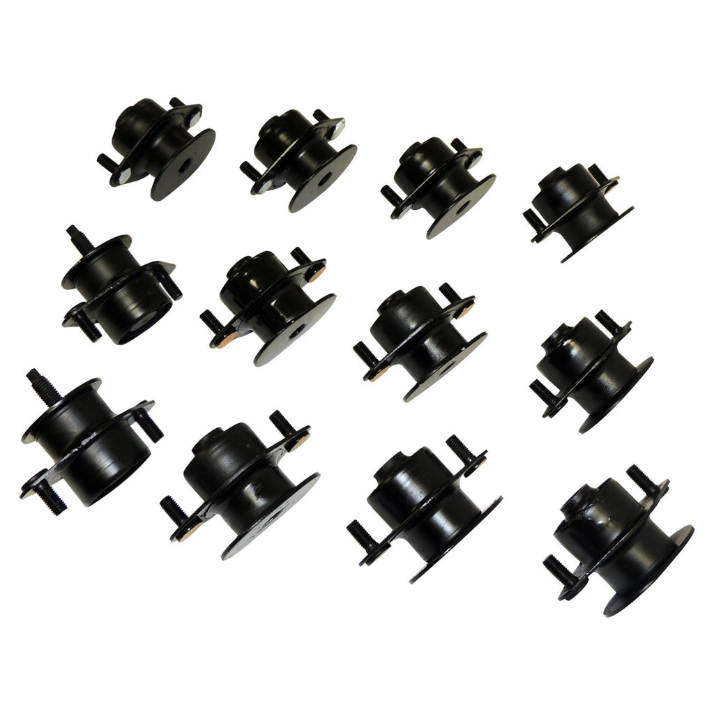 Body Mount Kit for 07/18 Jeep JK Wrangler 4 Door w/ 4WD, Includes 12 Body Mounts Crown Automotive