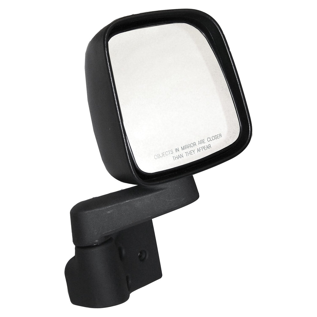 Right Manual, Manual Folding Mirror for 1987-2006 Jeep YJ & TJ Wranglers Crown Automotive