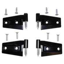 Load image into Gallery viewer, Black Primer Door Hinge Set (Door Side) for 2007-18 Jeep JK Wrangler w/ 2-Doors Crown Automotive