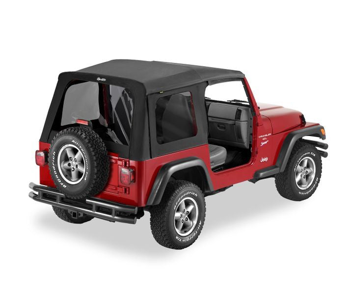 Jeep Supertop Classic Replacement Skin For Jeep 1997-2006 Wrangler TJ Tinted Black Denim Bestop