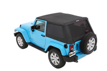 Load image into Gallery viewer, Trektop Slantback Soft Top For Jeep 2007-2018 Wrangler JK 2 Door Black Premium Twill Bestop