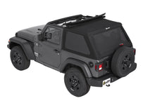 Load image into Gallery viewer, Trektop Slantback Soft Top For Jeep 2018-Current Wrangler JL 2 Door Black Premium Twill Bestop