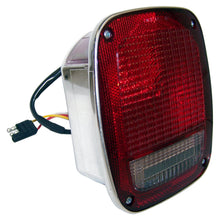 Load image into Gallery viewer, Chrome Left Tail Lamp w/ Side Marker Light for 1981-1986 Jeep CJ-5, CJ-7, CJ-8 Crown Automotive