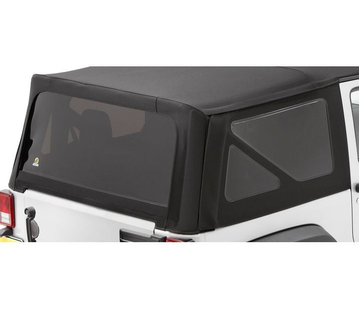 Window Replacement Sets Jeep 2007-2009 Wrangler JK 2 Door Fits Replace-A-Top 79836 Premium Black Twill Bestop
