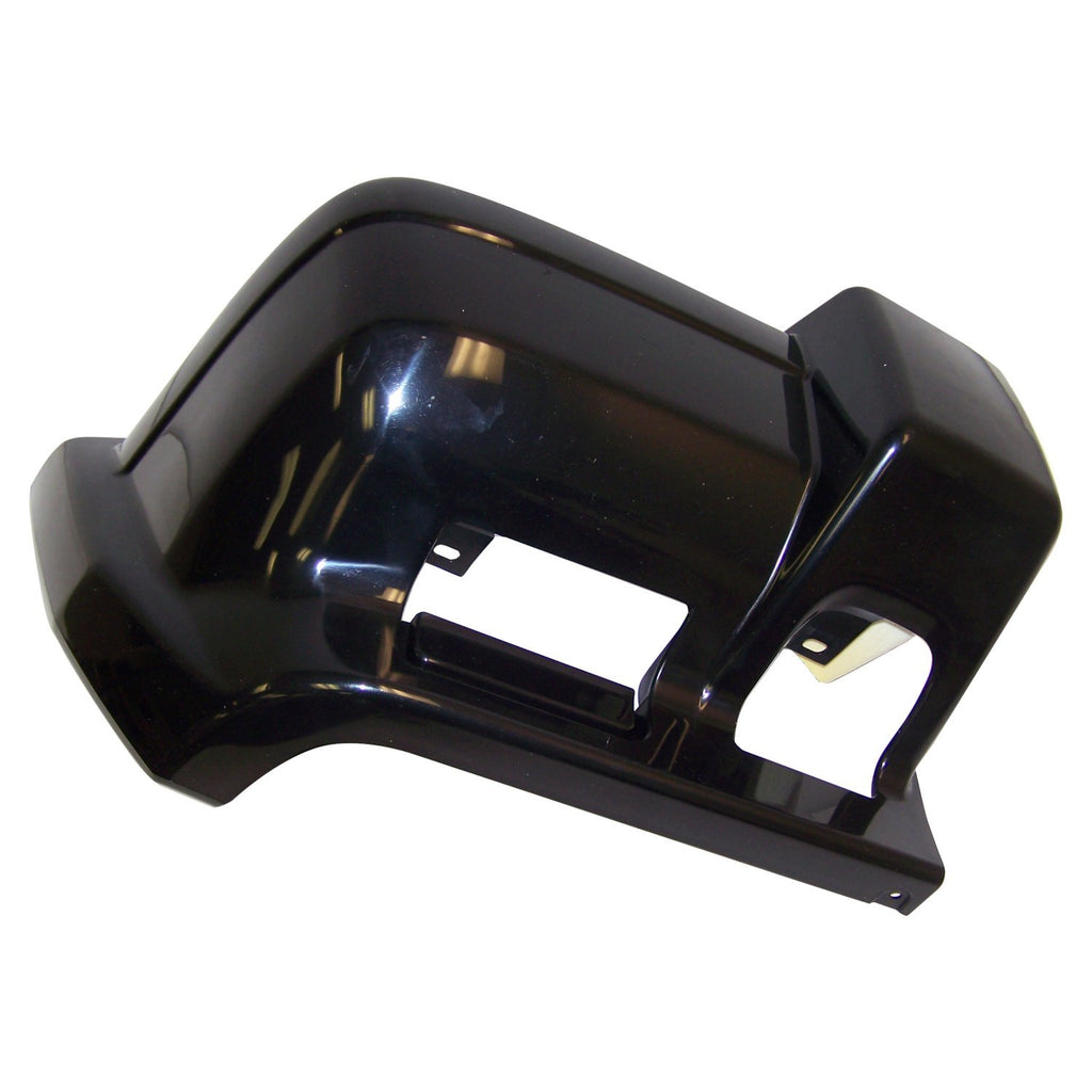 Front Right Bumper End Cap for 1997-2001 Jeep XJ Cherokee, Flat Black Finish Crown Automotive
