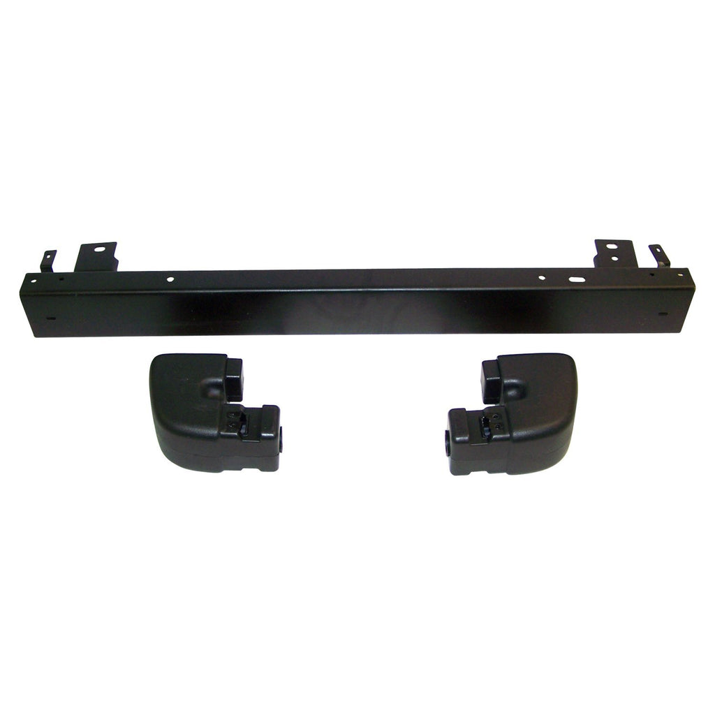 Black Rear Bumper & End Cap Kit for 97-06 Jeep TJ Wrangler, USA Only Crown Automotive
