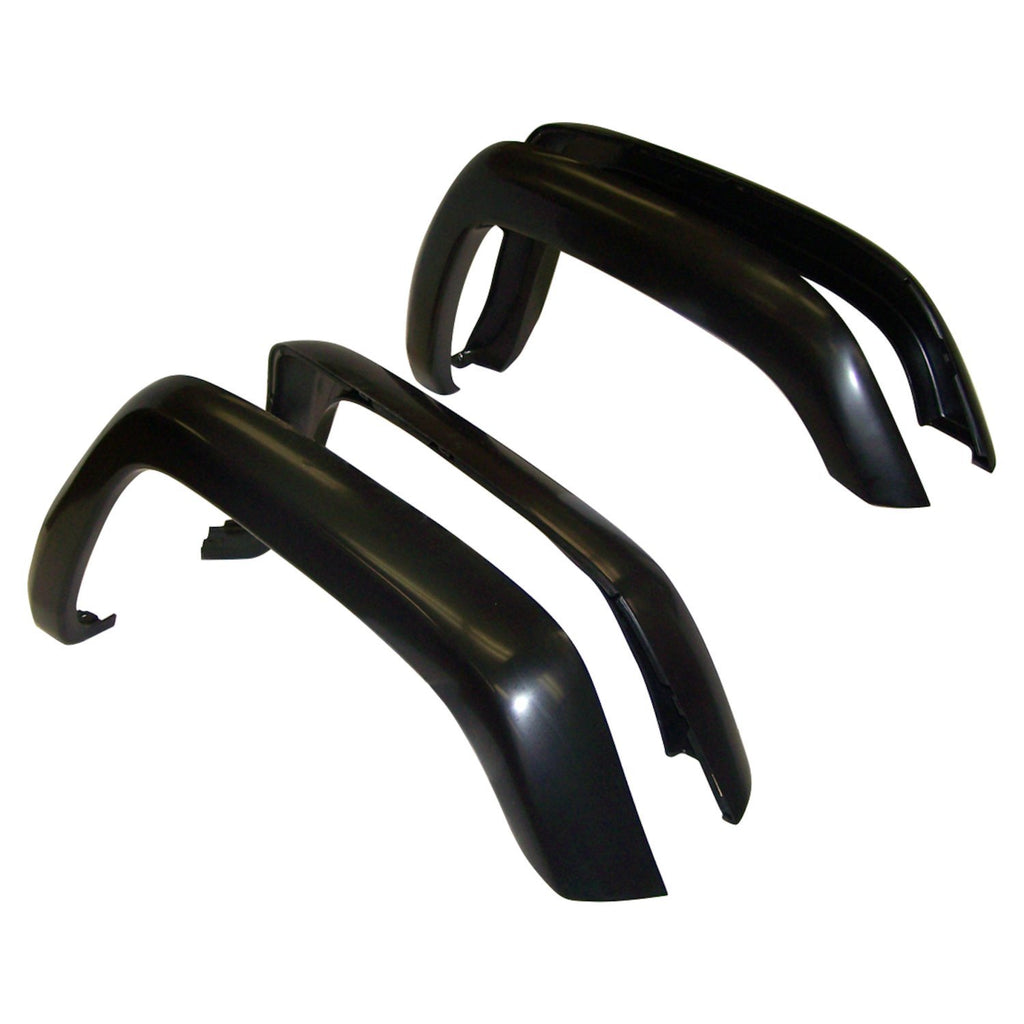 4-Piece Black Gloss Fender Flare Kit for 1997-2001 Jeep XJ Cherokee Crown Automotive