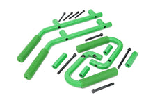 Load image into Gallery viewer, Jeep Solid Steel Grab Handle Set 07-18 Wrangler JK Green Rough Country