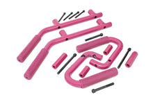 Load image into Gallery viewer, Jeep Solid Steel Grab Handle Set 07-18 Wrangler JK Pink Rough Country