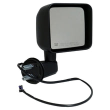 Load image into Gallery viewer, Black ; Right Power, Heated, Manual Folding Mirror for 2015-2018 Jeep JK Wrangler Crown Automotive