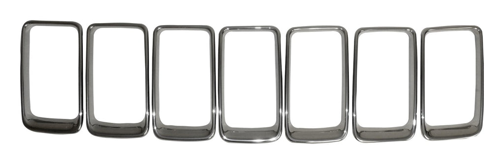 Brushed Platinum Grille Insert Set for 2015-2016 Jeep WK Grand Cherokee Crown Automotive