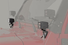 Load image into Gallery viewer, Jeep Lower Windshield Light Mounts 97-06 TJ Wrangler Fits Rough Country Light Kit 70903, 70804 Rough Country