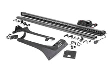 Load image into Gallery viewer, Jeep 50-Inch Straight LED Light Bar Upper Windshield Kit w/ Single-Row Black Series LED 20-Up Gladiator JT 18-20 Wrangler JL Rough Country