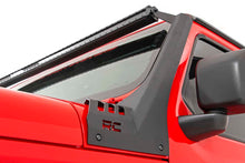 Load image into Gallery viewer, Jeep 50-Inch Straight LED Light Bar Upper Windshield Kit w/ Single-Row Black Series LED 20-Up Gladiator JT 18-20 Wrangler JL Rough Country