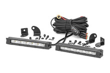Load image into Gallery viewer, 6-inch Slimline Cree LED Light Bars Pair Chrome Series Rough Country