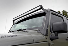Load image into Gallery viewer, Jeep 50 Inch Straight LED Light Bar Upper Windshield Mounts 07-18 Wrangler JK Rough Country