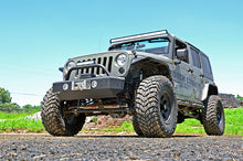 Load image into Gallery viewer, Jeep 50-Inch Straight LED Light Bar Upper Windshield Kit w/ 50 Inch Black Series LED Light 07-18 Wrangler JK Rough Country