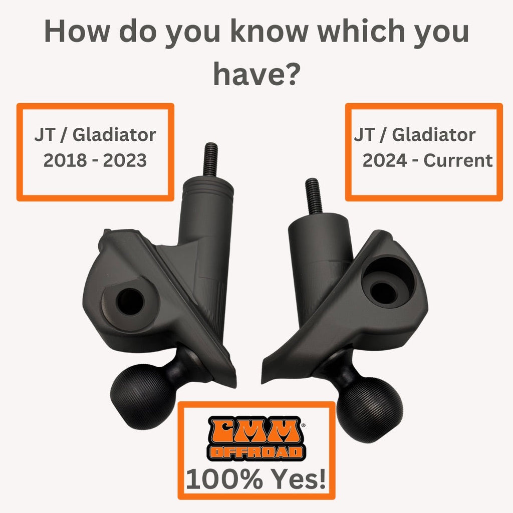 Jeep Wrangler Mirror Mounts ( ONLY ) For 2018-2023 - CMM Offroad