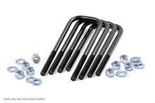 Load image into Gallery viewer, 9/16 Inch Large Radius U Bolts 3.125 x 11.5 E Coated Black Corrosion Resistant Set of 4 Rough Country