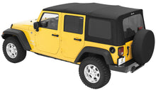Load image into Gallery viewer, Replace-A-Top for OEM Hardware For Jeep 2007-2009 Wrangler JK 4 Door Tinted Black Diamond Sailcloth No Door Skins Included Bestop