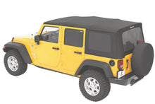 Load image into Gallery viewer, Replace-A-Top for OEM Hardware For Jeep 2010-2018 Wrangler JK 4 Door Tinted Black Diamond Sailcloth No Door Skins Included Bestop