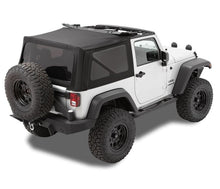 Load image into Gallery viewer, Replace-A-Top for OEM Hardware For Jeep 2010-2018 Wrangler JK 2 Door Tinted Black Premium Twill No Door Skins Included Bestop