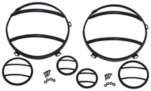 Load image into Gallery viewer, Jeep JK Headlight and Marker Cover Set 6 Pieces 07-18 Wrangler JK Textured Black Kentrol