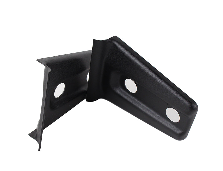 Jeep JK Hood Hinge Overlays Pair 07-18 Wrangler JK Textured Black Kentrol