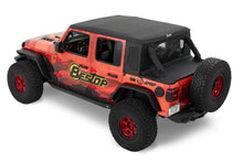 Load image into Gallery viewer, Jeep Wrangler Halftop Soft Top Conversion Kit For Jeep 2018-2023 Wrangler JL 4 Door Black Premium Twill Bestop