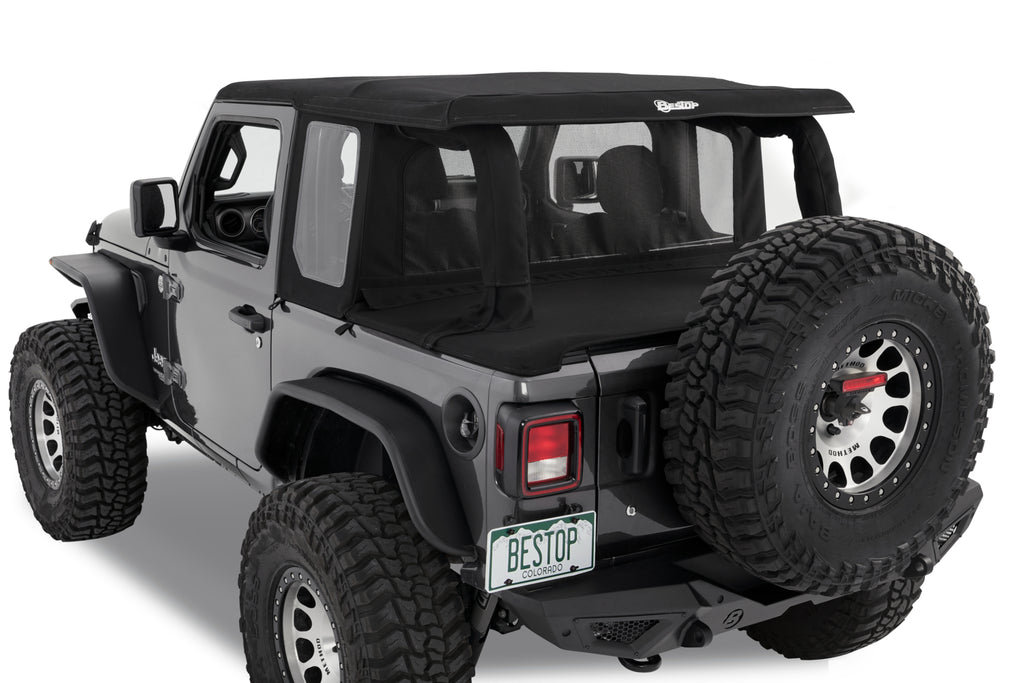 Halftop Conversion Kit Jeep '18-26 Wrangler JL 2-Door Premium Black Twill Bestop