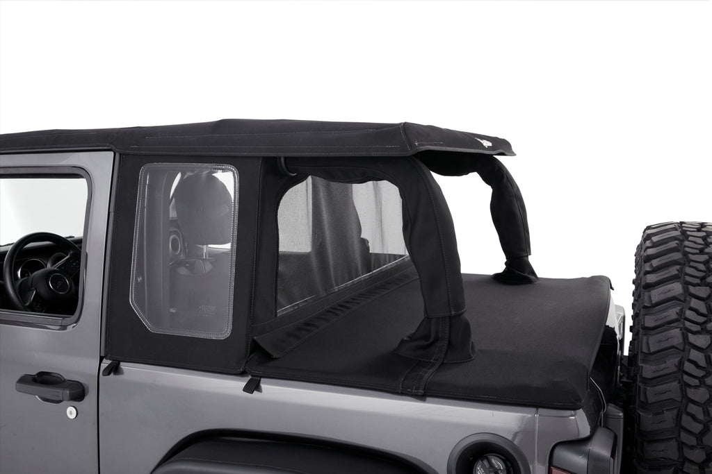 Jeep Wrangler Halftop Soft Tops For Jeep 2018-Current Wrangler JL 2 Door Black Premium Twill Bestop