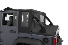 Load image into Gallery viewer, Jeep Wrangler Halftop Soft Top Conversion Kit For Jeep 2007-2018 Wrangler JK 4 Door Black Premium Twill Bestop