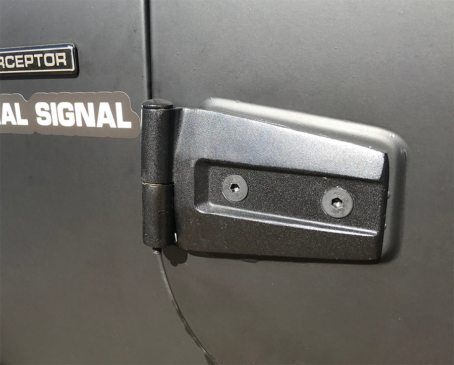Jeep JK Door Hinge Set 4 Pieces 2 Door 07-18 Wrangler JK Textured Black Kentrol