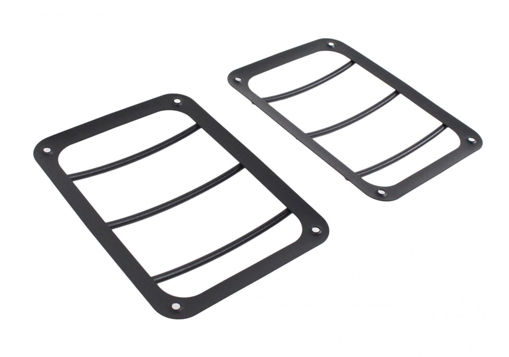 Jeep JK Taillight Guard Pair 07-18 Wrangler JK Textured Black Kentrol