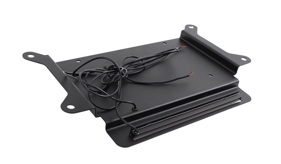 Jeep JK BackSide License Plate Mount with LED's 07-18 Wrangler JK Textured Black Kentrol