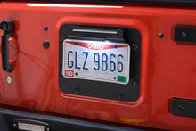 Load image into Gallery viewer, Jeep JK BackSide License Plate Mount with LED's 07-18 Wrangler JK Textured Black Kentrol