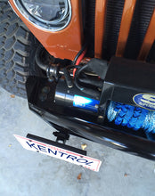 Load image into Gallery viewer, Jeep JK Shackle Mounted License Plate Bracket 07-18 Wrangler JK Textured Black Kentrol