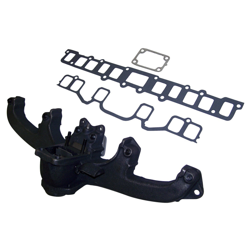 Exhaust Manifold & Gasket Kit for Jeep 72-79 CJs, SJ, J-Series w/ 3.8L, 4.2L Eng Crown Automotive