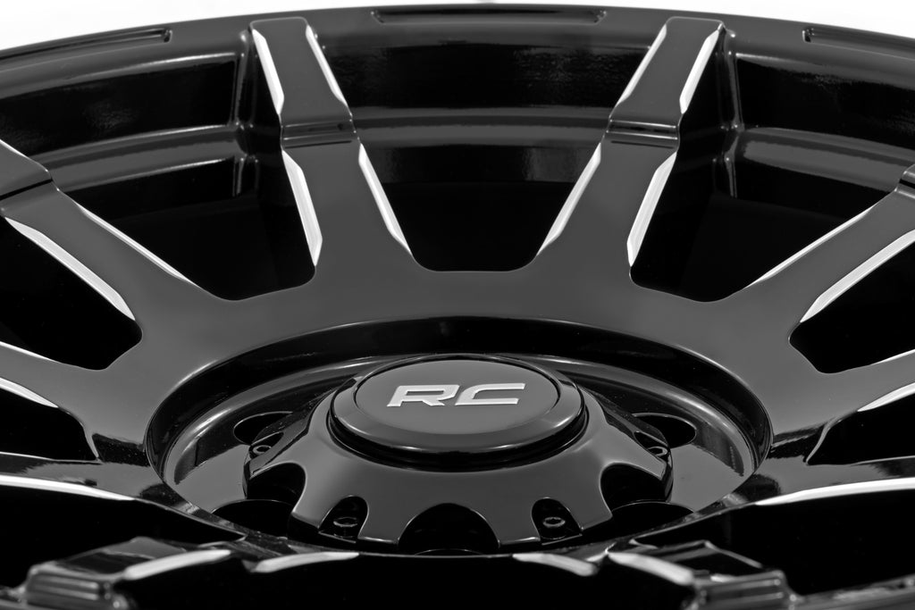 Rough Country 83 Series Wheel | One-Piece | Gloss Black | 17x9 | 5x5 | +0mm