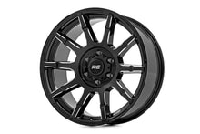 Load image into Gallery viewer, Rough Country 83 Series Wheel | One-Piece | Gloss Black | 17x9 | 5x5 | +0mm