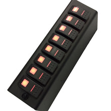 Load image into Gallery viewer, Add On Red LED 8-Switch Panel for 09-18 Jeep Wrangler JK (for SourceSE)