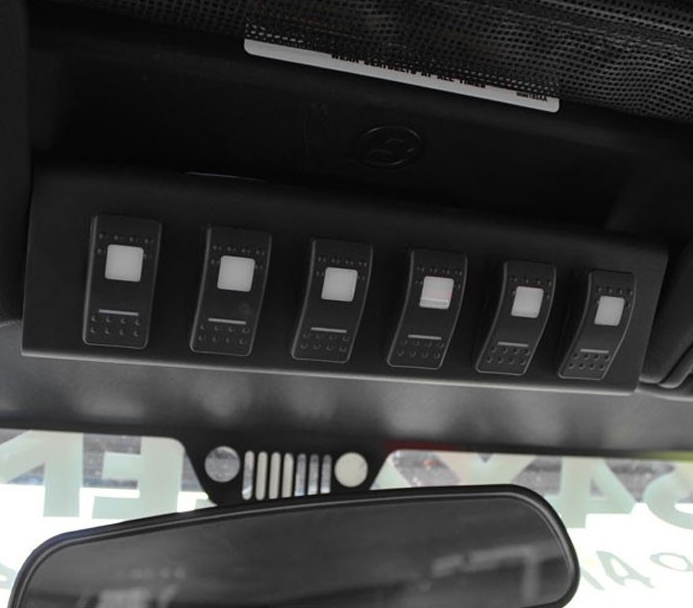 BantamX w/ Green LED Switch panel for JK 2009-2018