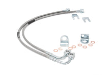 Load image into Gallery viewer, Jeep Rear Stainless Steel Brake Lines 4.0-6.0 Inch 07-18 Wrangler JK Rough Country