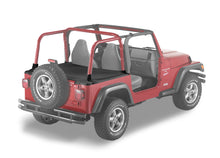 Load image into Gallery viewer, Cargo Deck Covers For Jeep 1997-2002 Wrangler TJ Standard Supertop Bows Folded Down, No Belt Rail Channels Black Denim Bestop