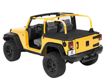 Load image into Gallery viewer, Cargo Deck Covers For Jeep 2007-2018 Wrangler JK 2 Door Factory Soft top Removed No Belt Rail Channels Black Diamond Bestop