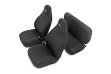 Load image into Gallery viewer, Jeep Neoprene Seat Cover Set Black 97-02 Wrangler TJ Rough Country